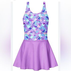 Girls One Piece‎ Swimsuits Blue Pink Sport Halter Swimwear Bathing Suit NWT 8Y